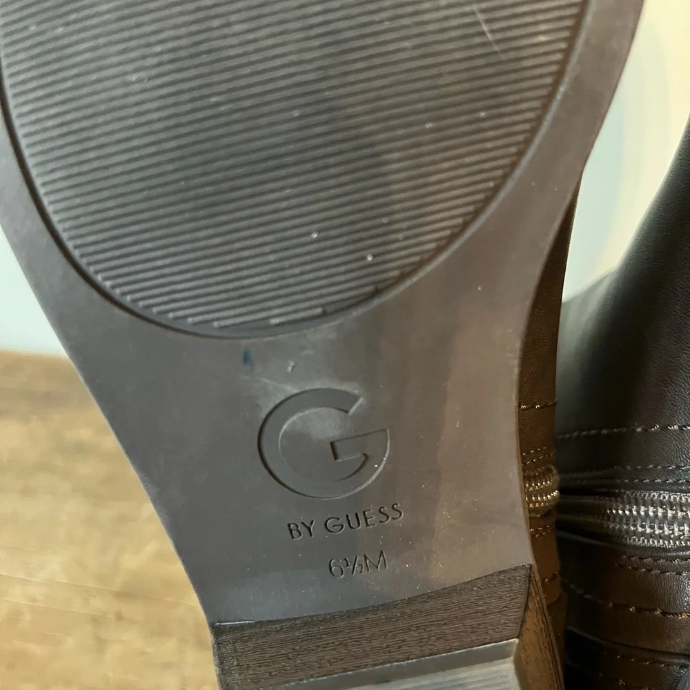 G by Guess Chocolate Ankle Booties